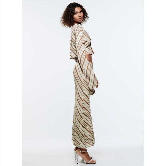 ZARA SET STRIPED KNIT TOP + SKIRT - Picture 10 of 12